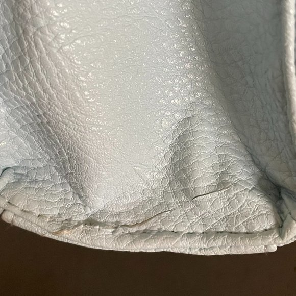 Womens Baby Blue Faux Leather Purse w/Detachable Shoulder Strap*1 Flaw FREE**** - Picture 5 of 8